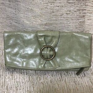 Hobo International Madeline Lt Green Clutch Mint!